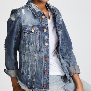 Distressed BlankNYC Denim Blue Jean Jacket nwot small